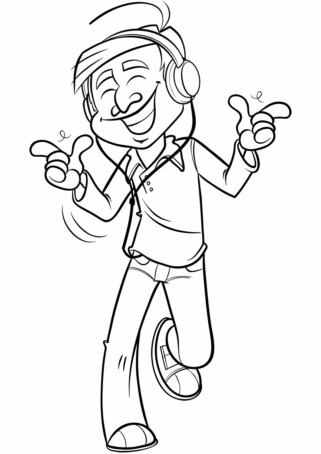 Musica para colorir — desenho para imprimir