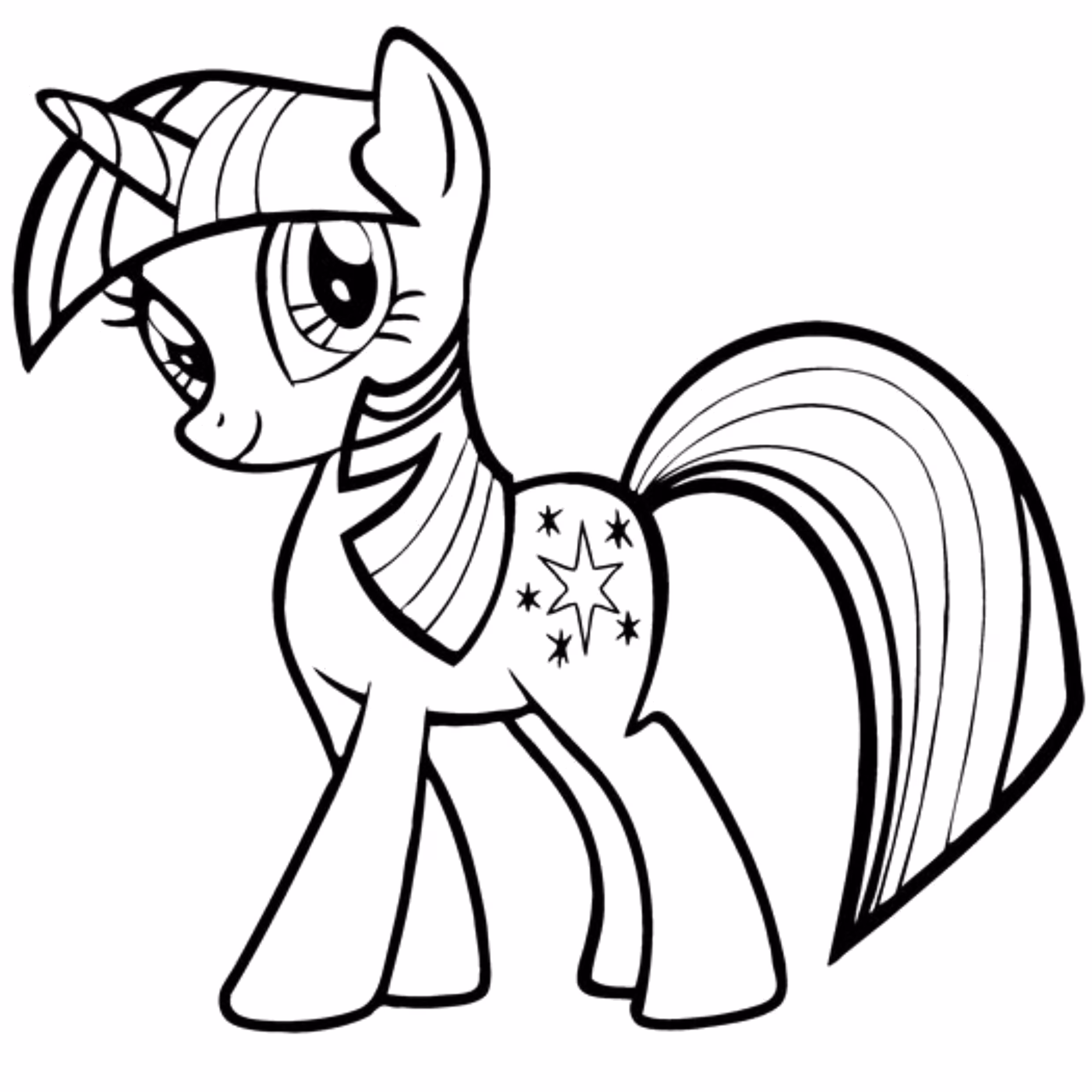My little pony para colorir — desenho para imprimir