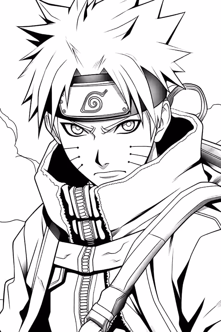Naruto para colorir — desenho para imprimir