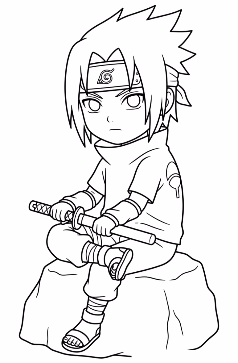 Naruto para colorir — desenho para imprimir