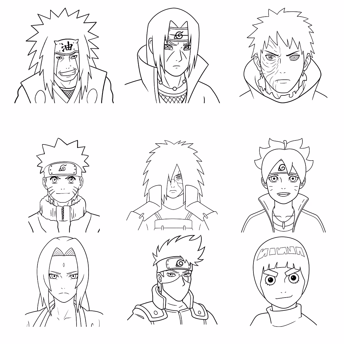 Naruto para colorir — desenho para imprimir