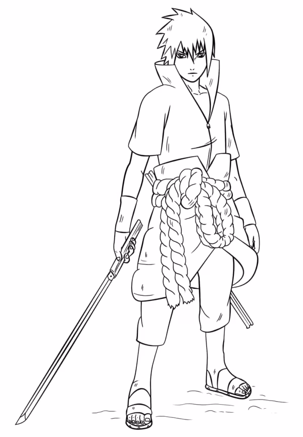 Naruto para colorir — desenho para imprimir