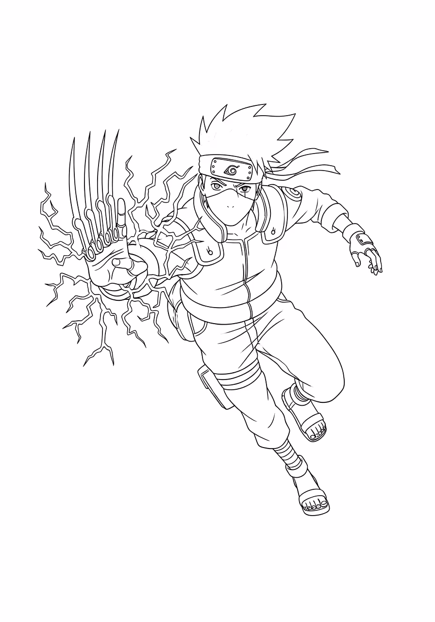 Naruto para colorir — desenho para imprimir