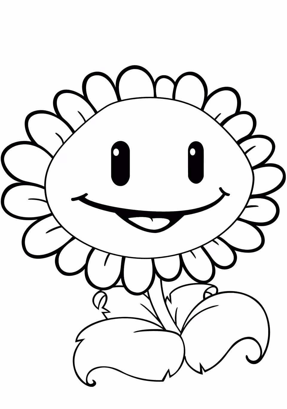 Plants vs zombies para colorir — desenho para imprimir