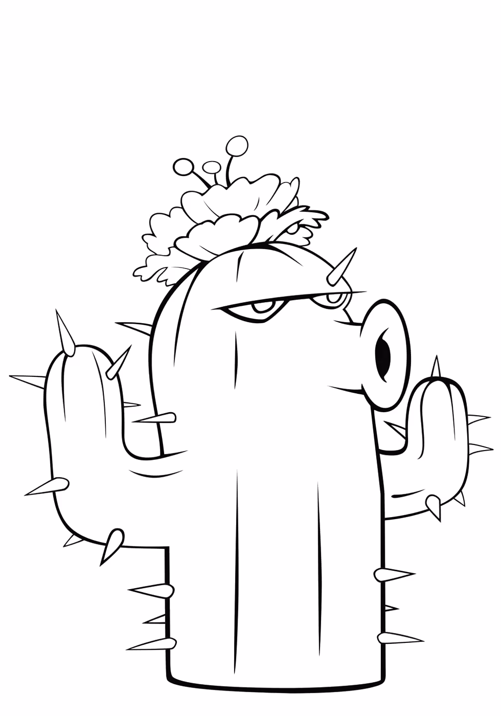Plants vs zombies para colorir — desenho para imprimir