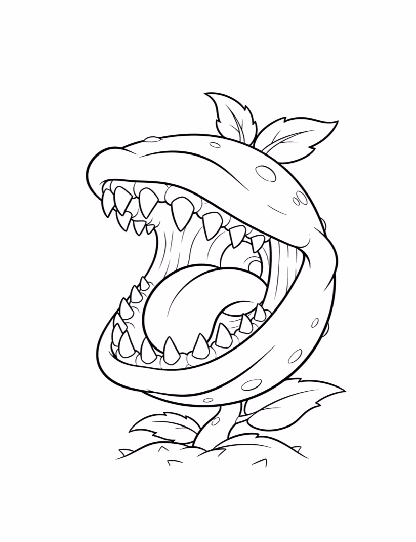 Plants vs zombies para colorir — desenho para imprimir