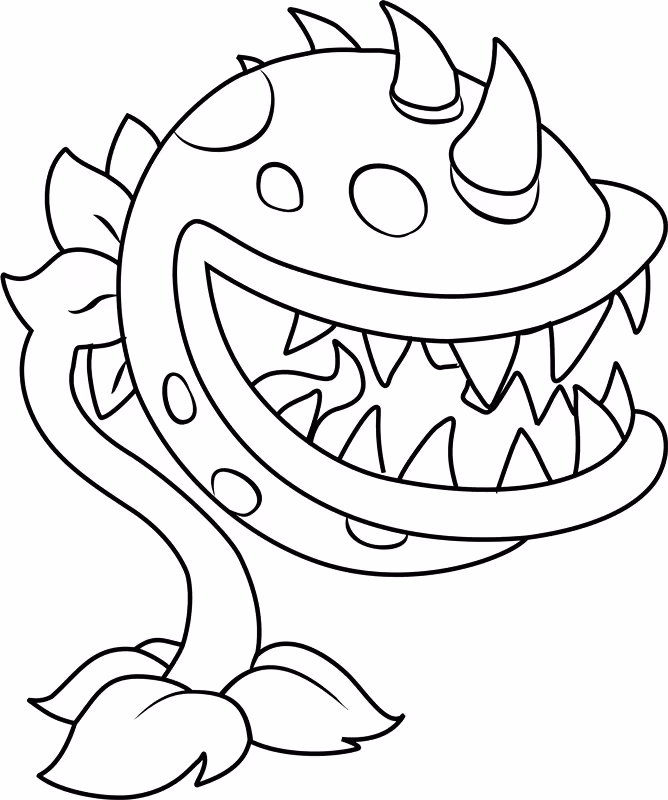 Plants vs zombies para colorir — desenho para imprimir
