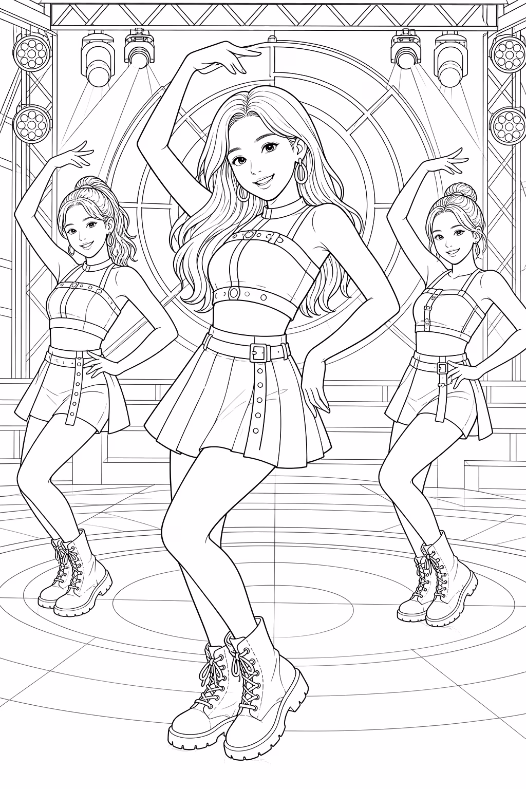 Twice para colorir — desenho para imprimir