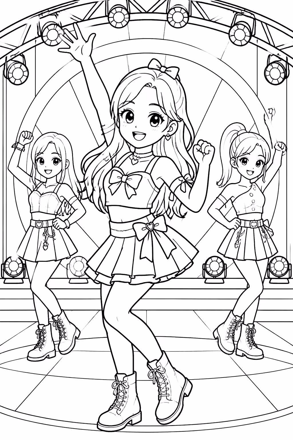 Twice para colorir — desenho para imprimir