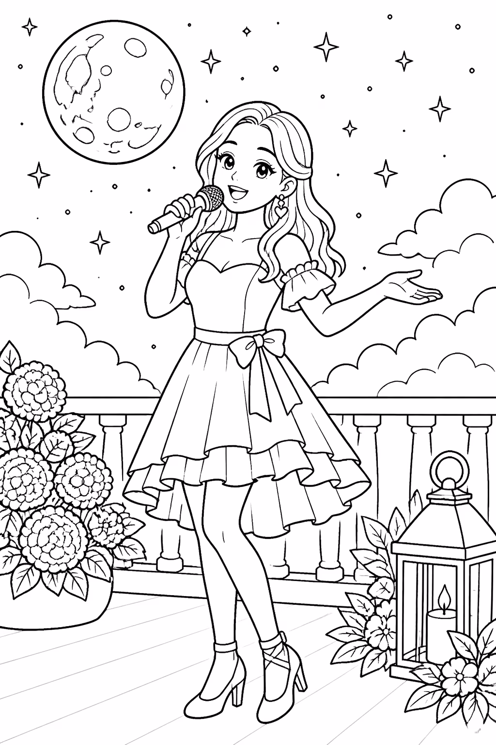 Twice para colorir — desenho para imprimir