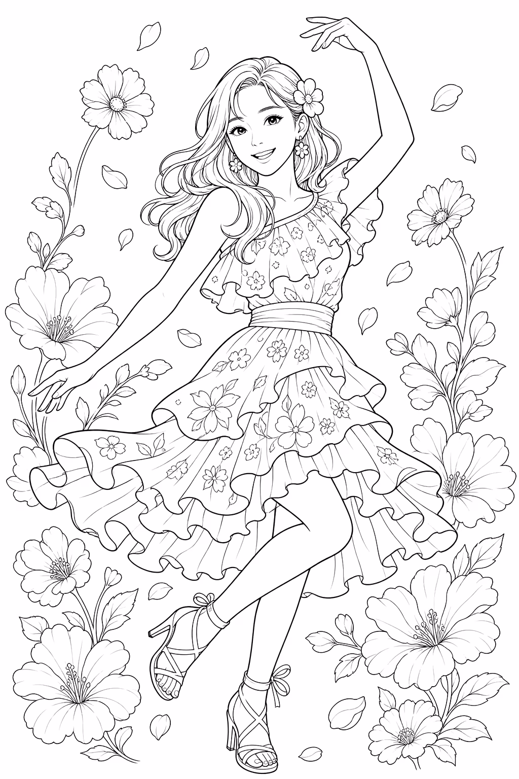 Twice para colorir — desenho para imprimir
