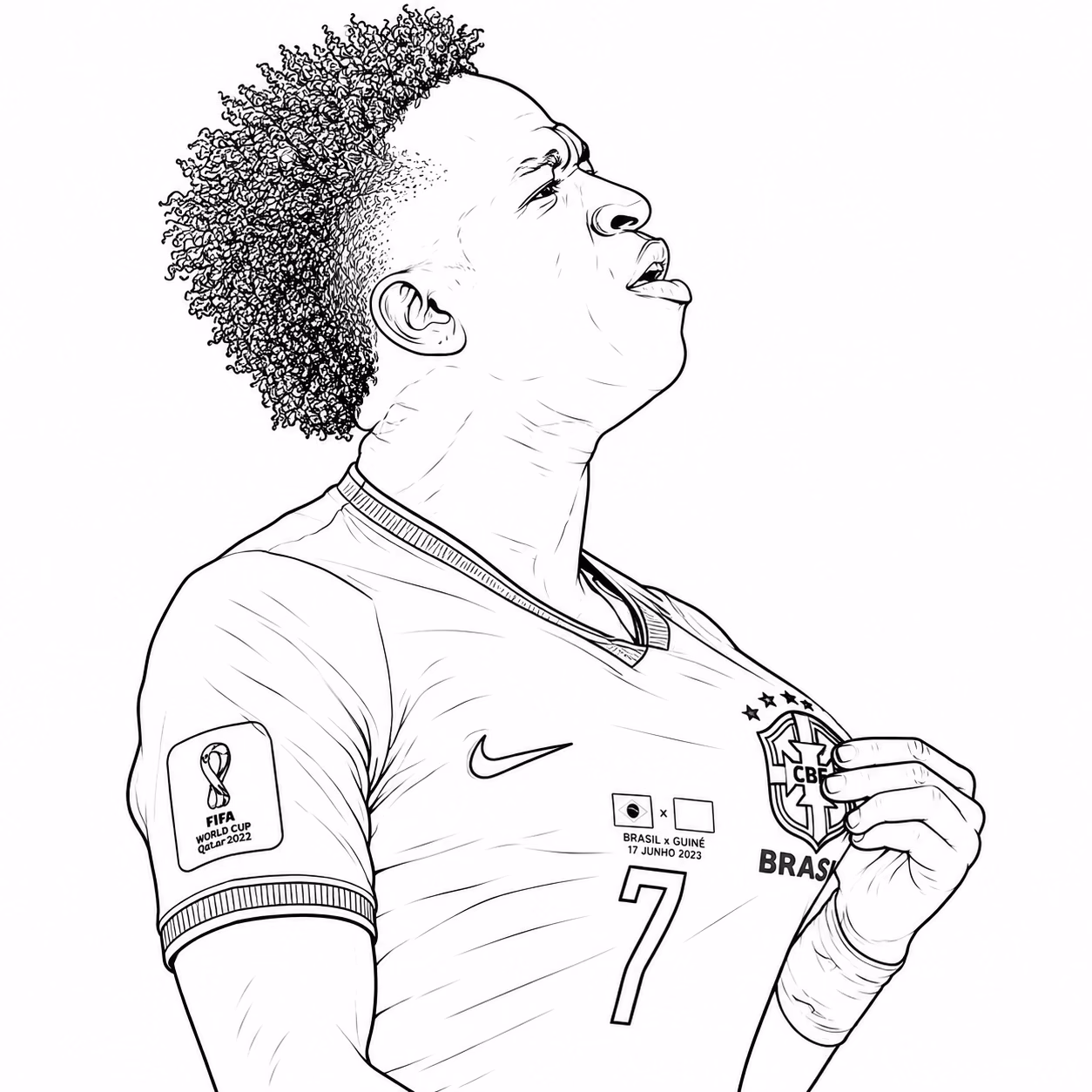 Vini para colorir — desenho para imprimir