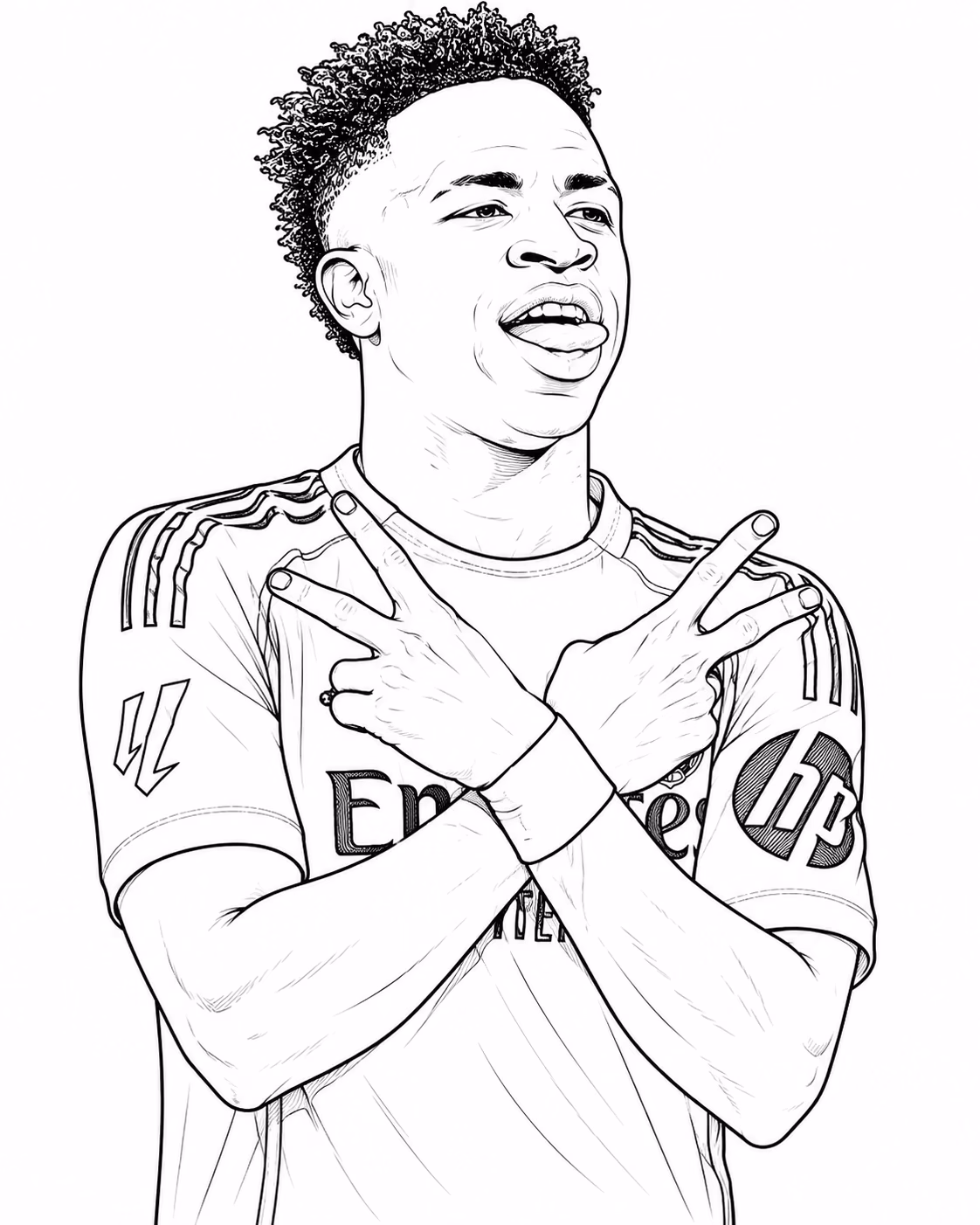 Vini para colorir — desenho para imprimir