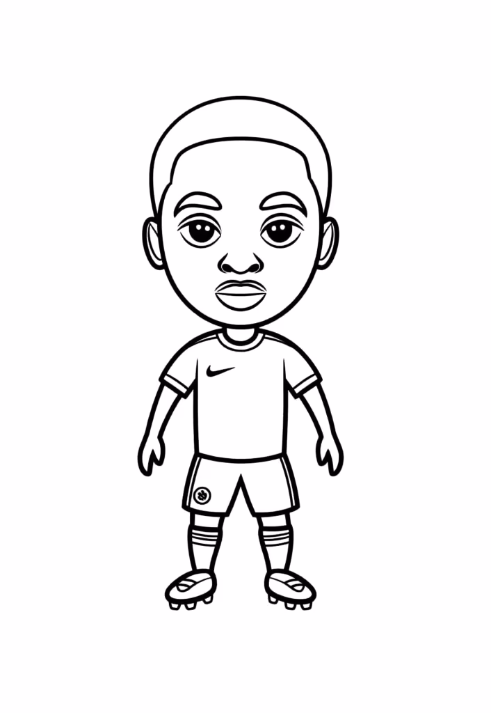 Vini jr para colorir — desenho para imprimir