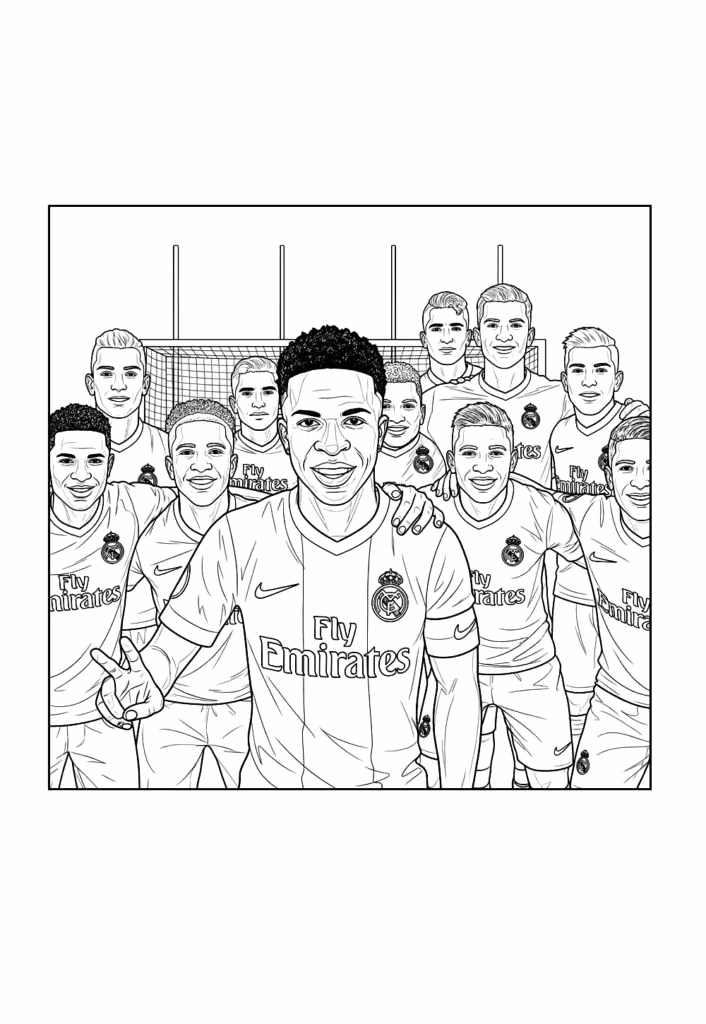 Vini jr para colorir — desenho para imprimir