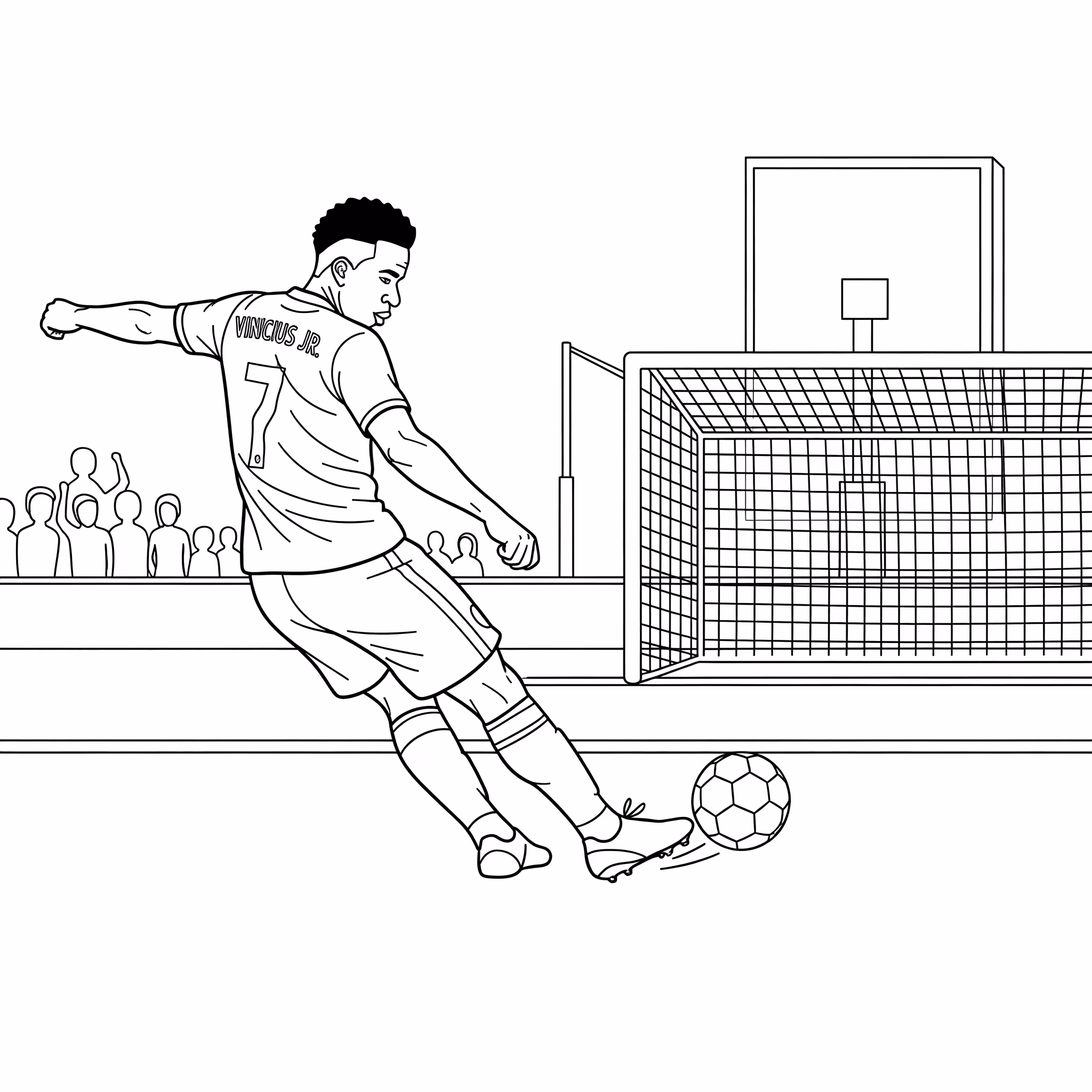 Vini jr para colorir — desenho para imprimir