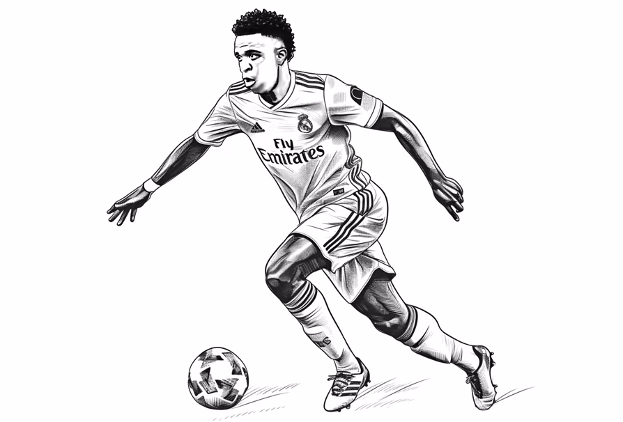 Vini jr para colorir — desenho para imprimir