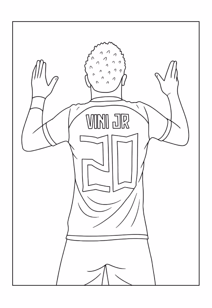 Vini jr para colorir — desenho para imprimir