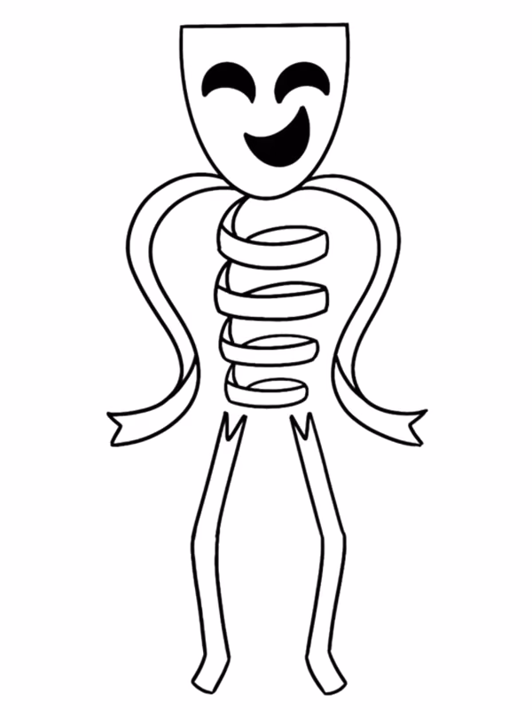 Circo digital para colorir — desenho para imprimir
