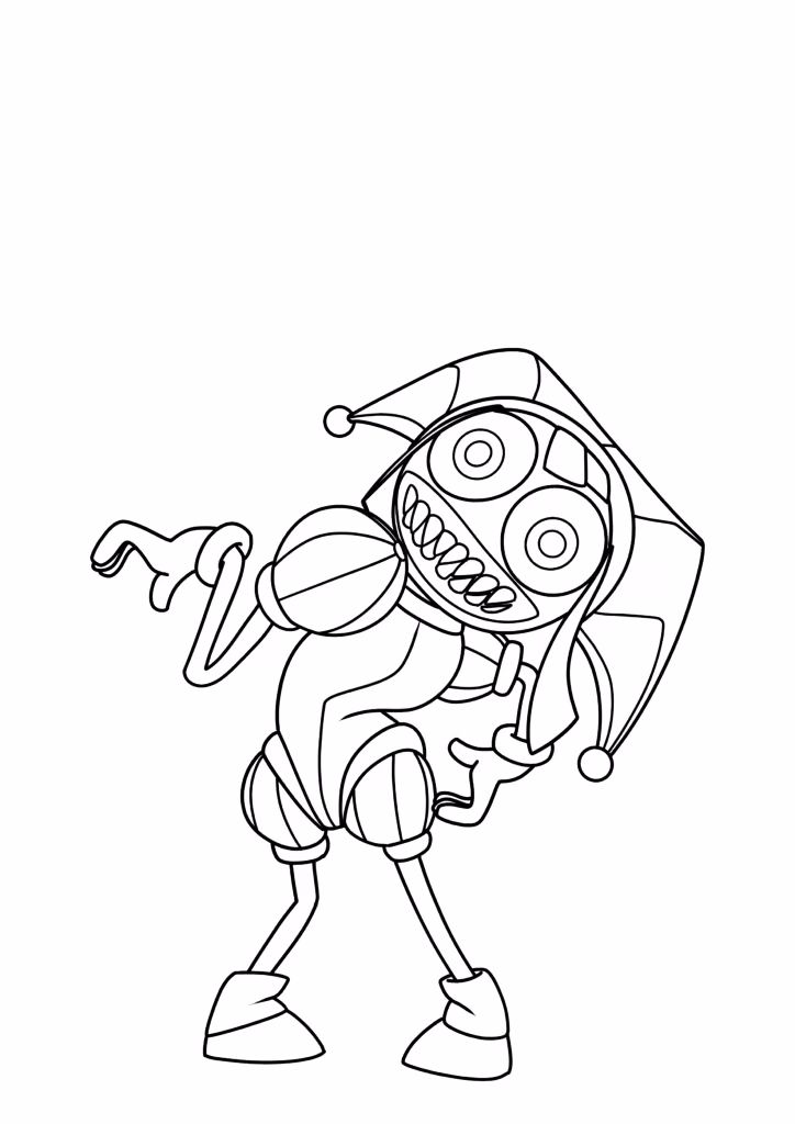 Circo digital para colorir — desenho para imprimir