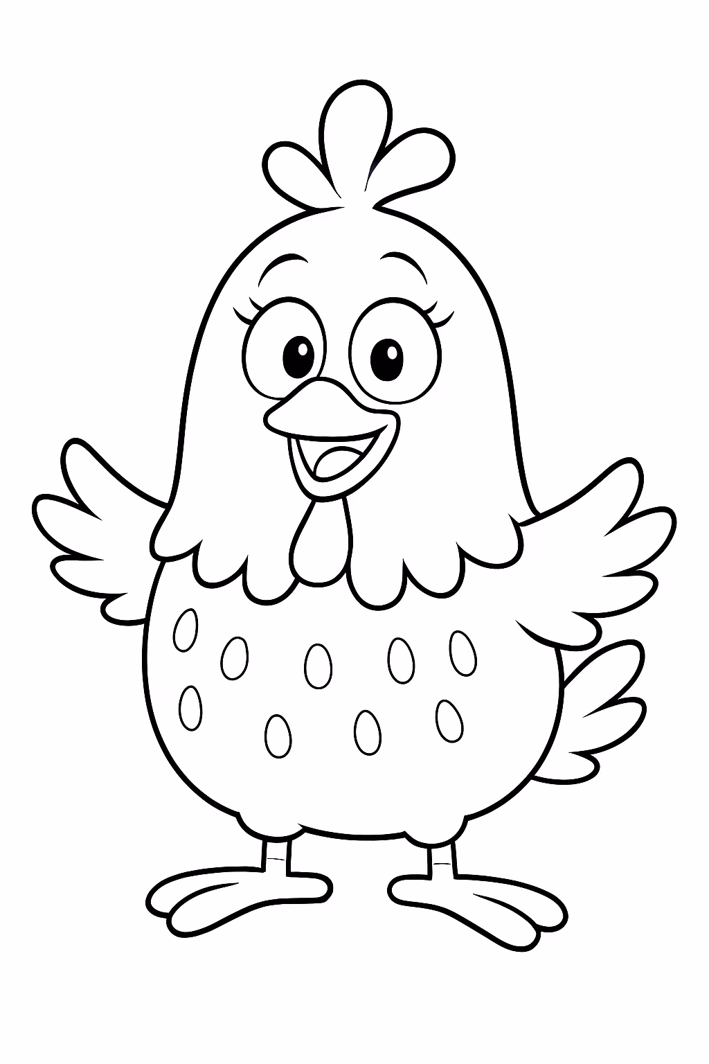 A galinha pintadinha para colorir — desenho para imprimir
