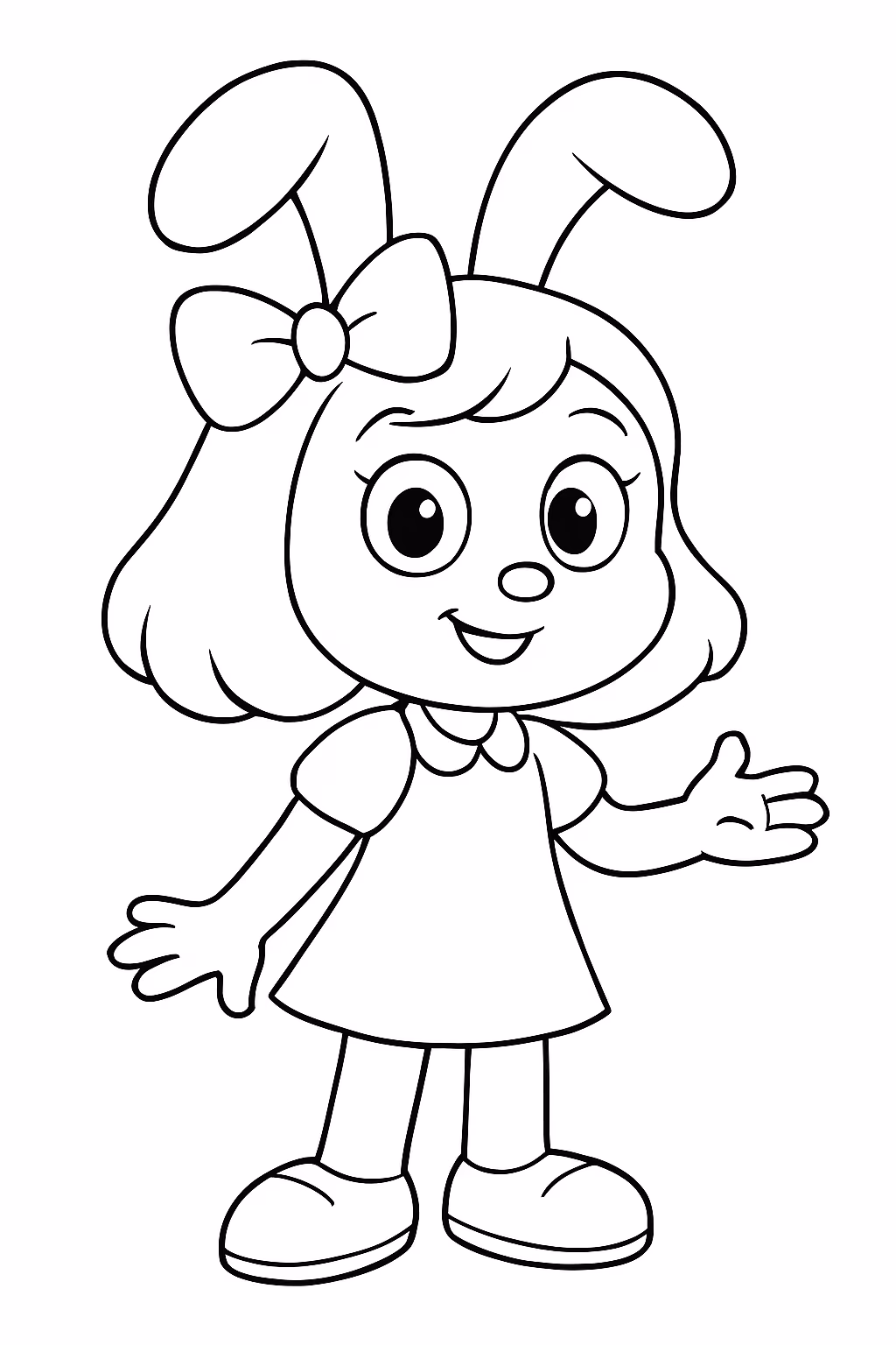 A my mellody virando pessoa para colorir — desenho para imprimir