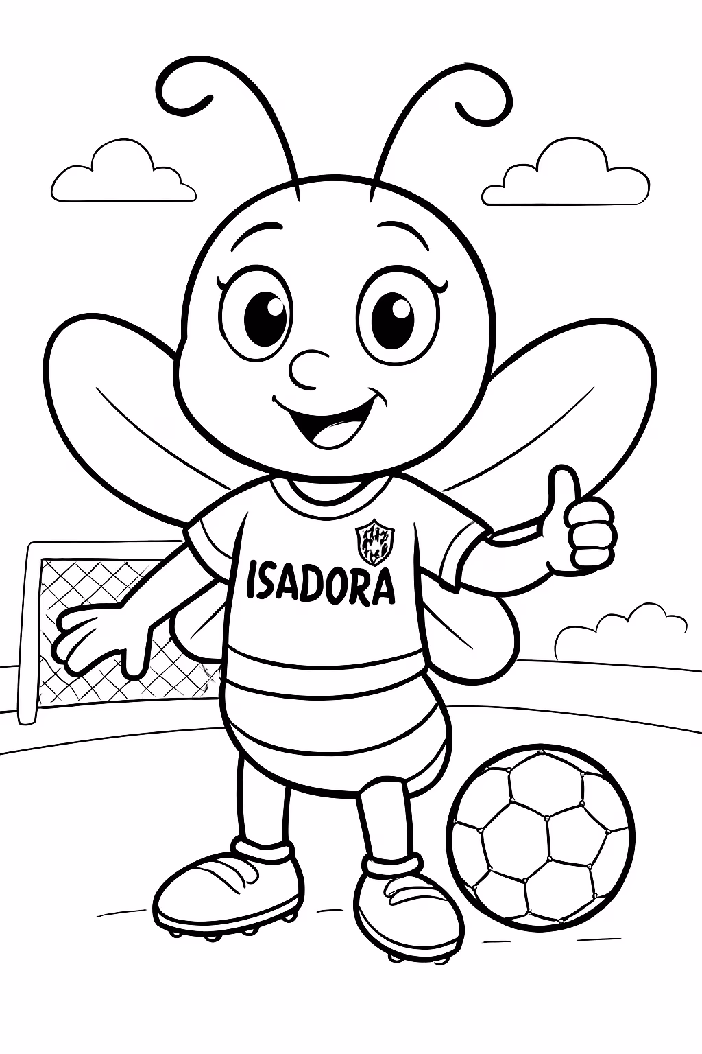 Abelo preto com a camisa do brasil e o fundo para colorir — desenho para imprimir