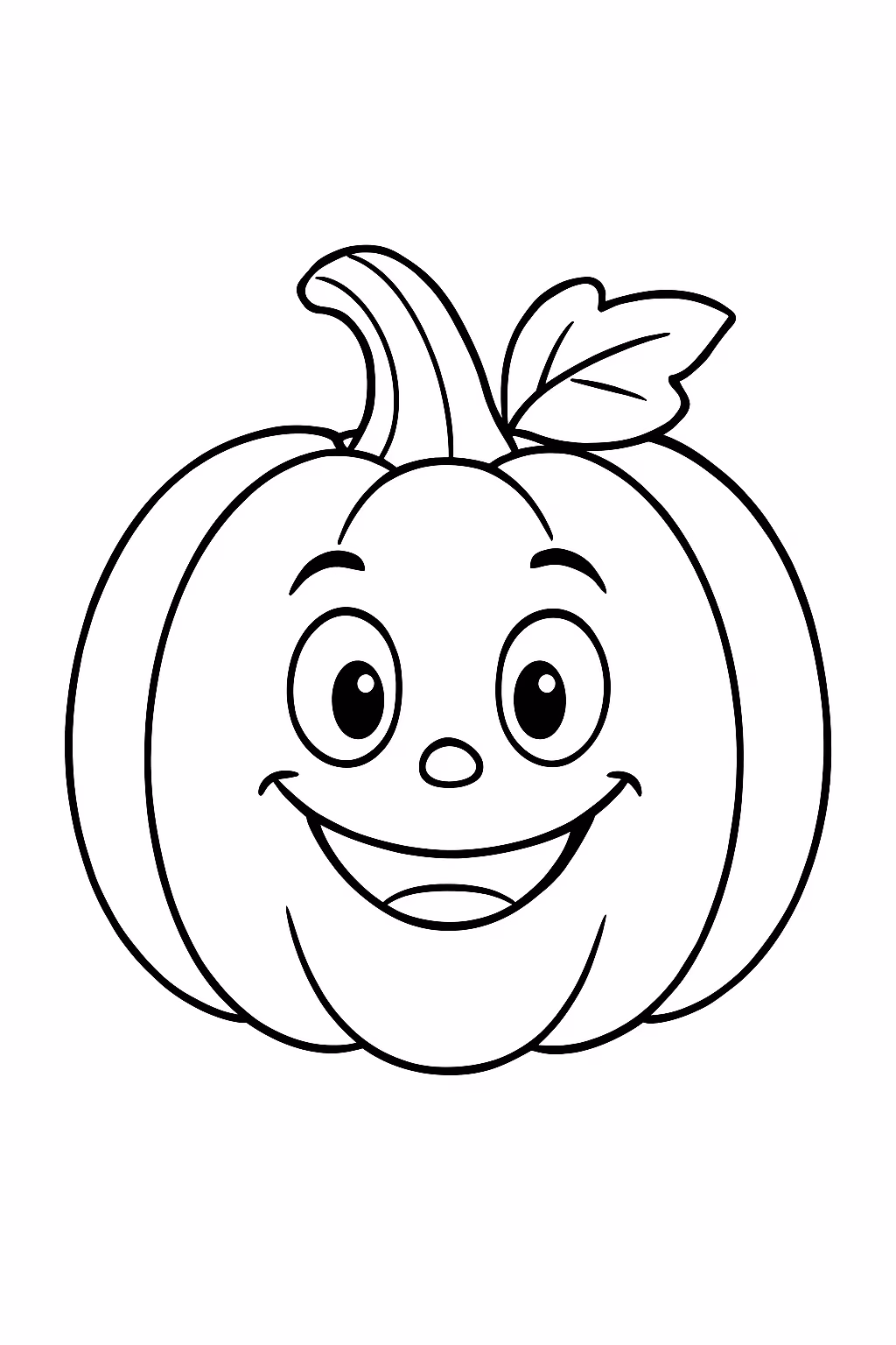 Abobora para colorir — desenho para imprimir