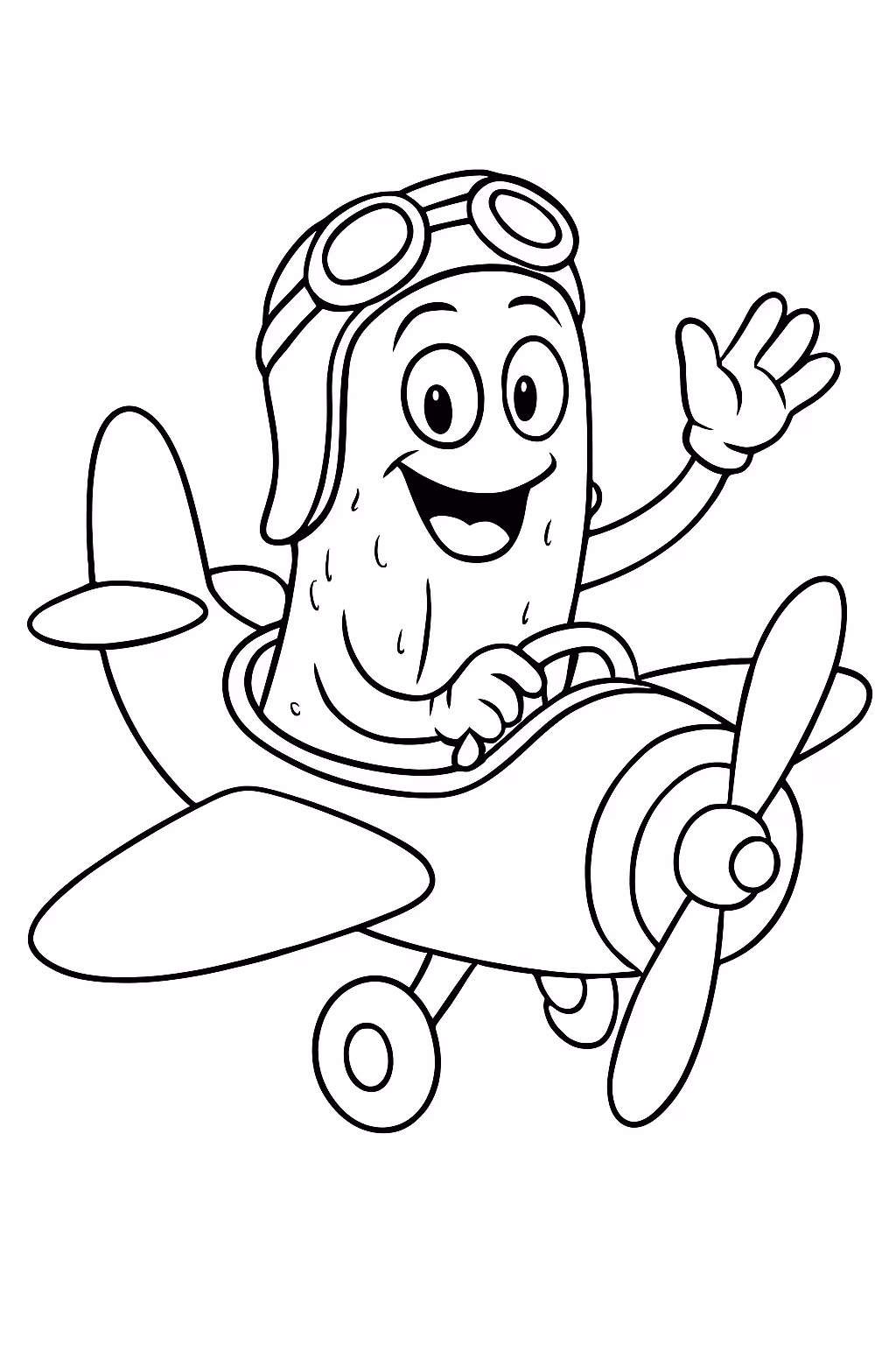 Aeropickles para colorir — desenho para imprimir
