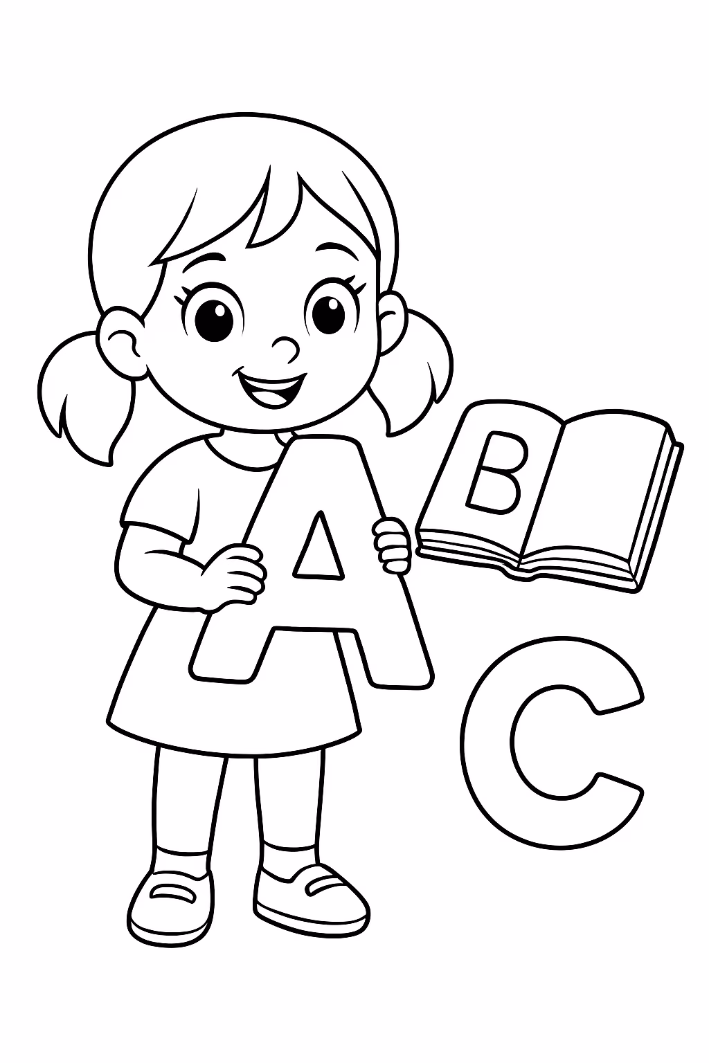 Afalbetizacao nomes letras maiculas grande para colorir — desenho para imprimir