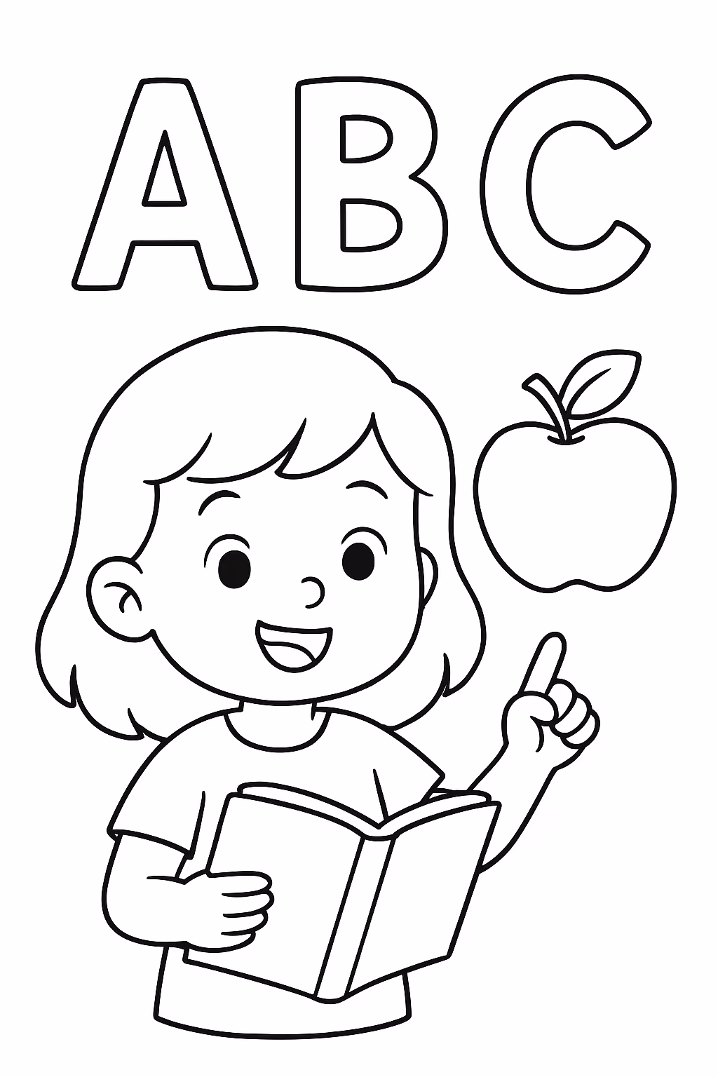 Afalbetizacap para colorir — desenho para imprimir