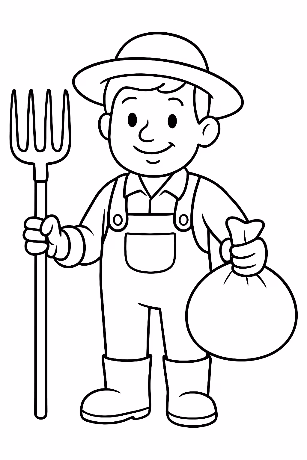 Agro para colorir — desenho para imprimir