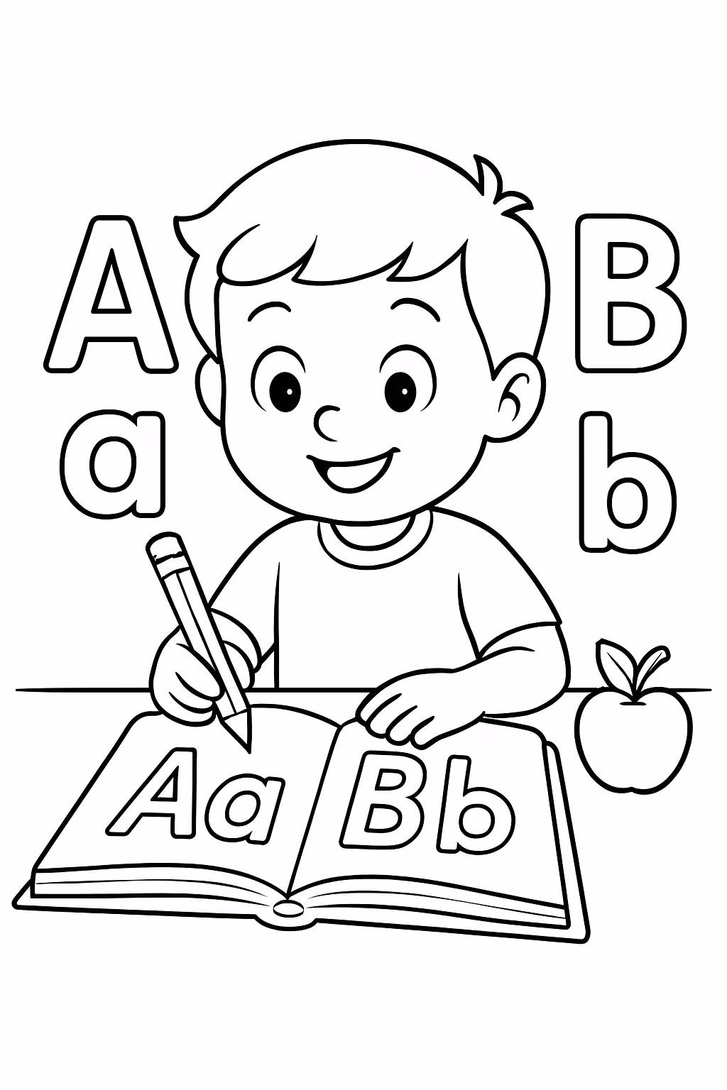 Alfabetizacao para colorir — desenho para imprimir