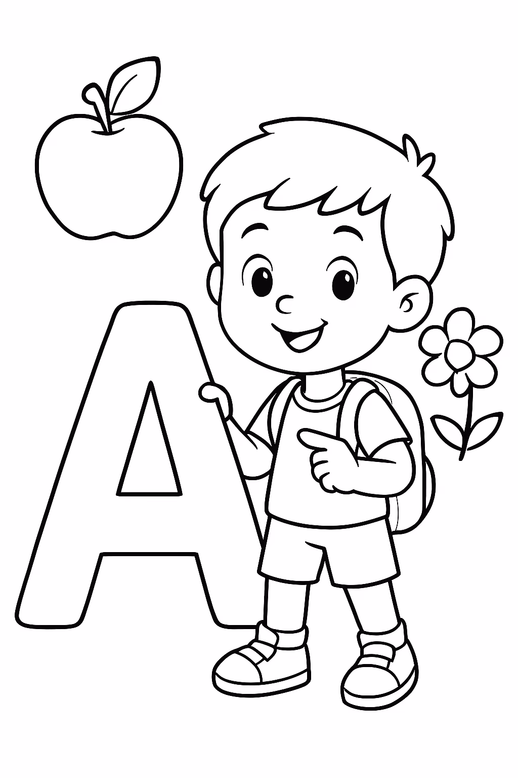 Alfabetsacao para colorir — desenho para imprimir