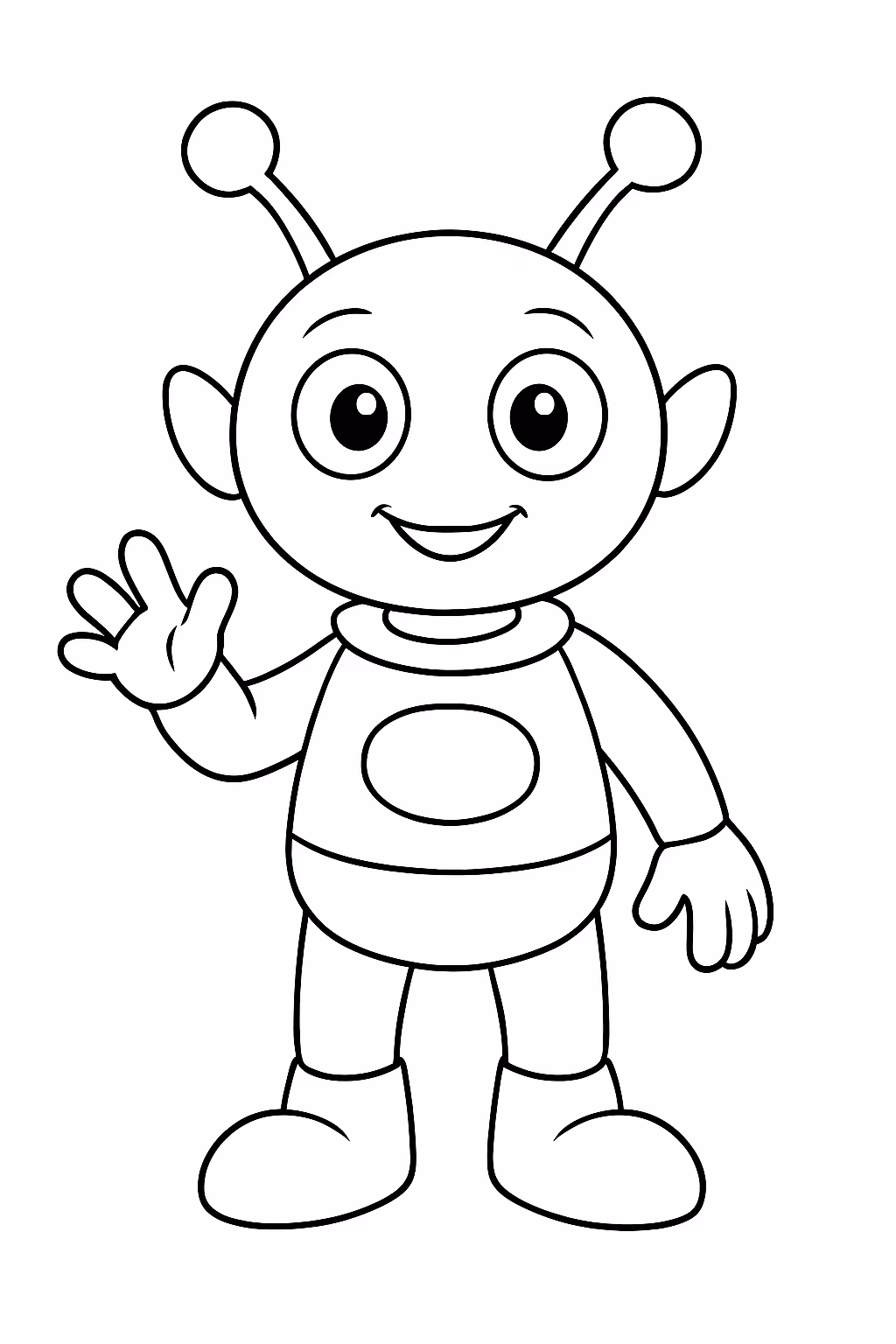 Alienigena para colorir — desenho para imprimir
