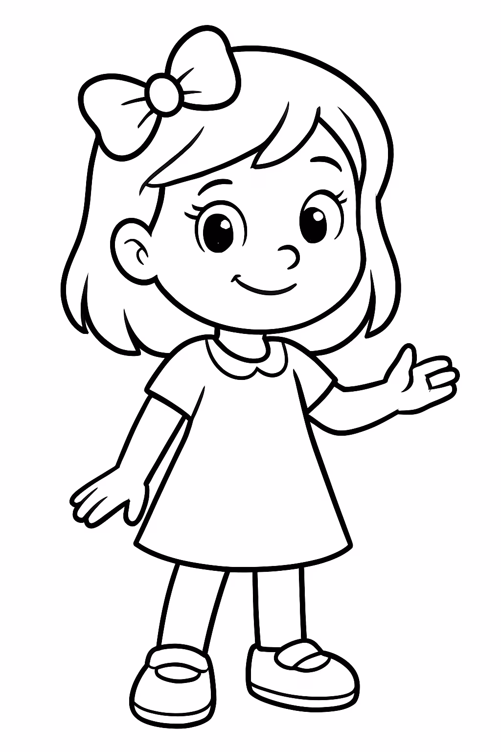 Aline para colorir — desenho para imprimir