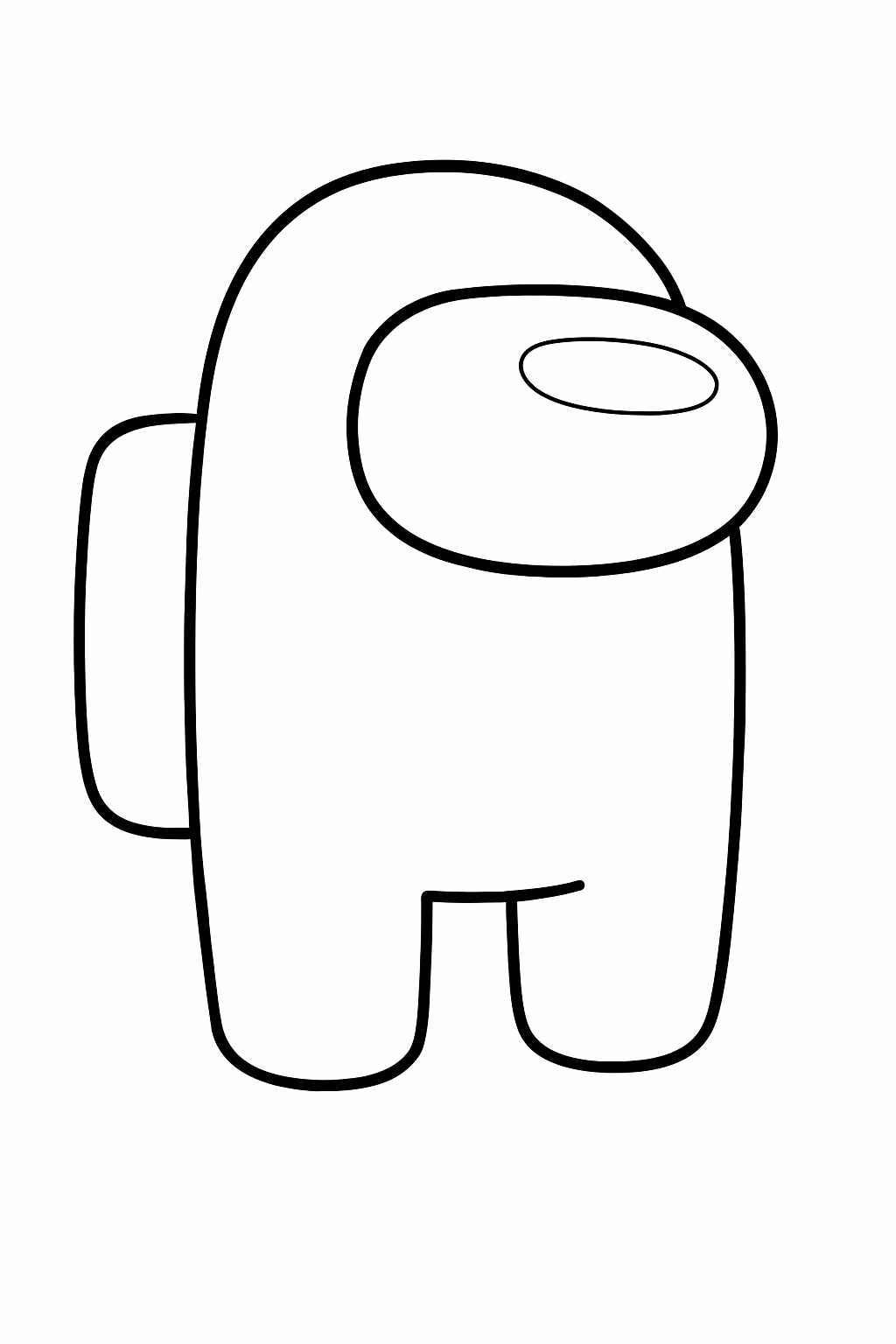 Among us para colorir — desenho para imprimir
