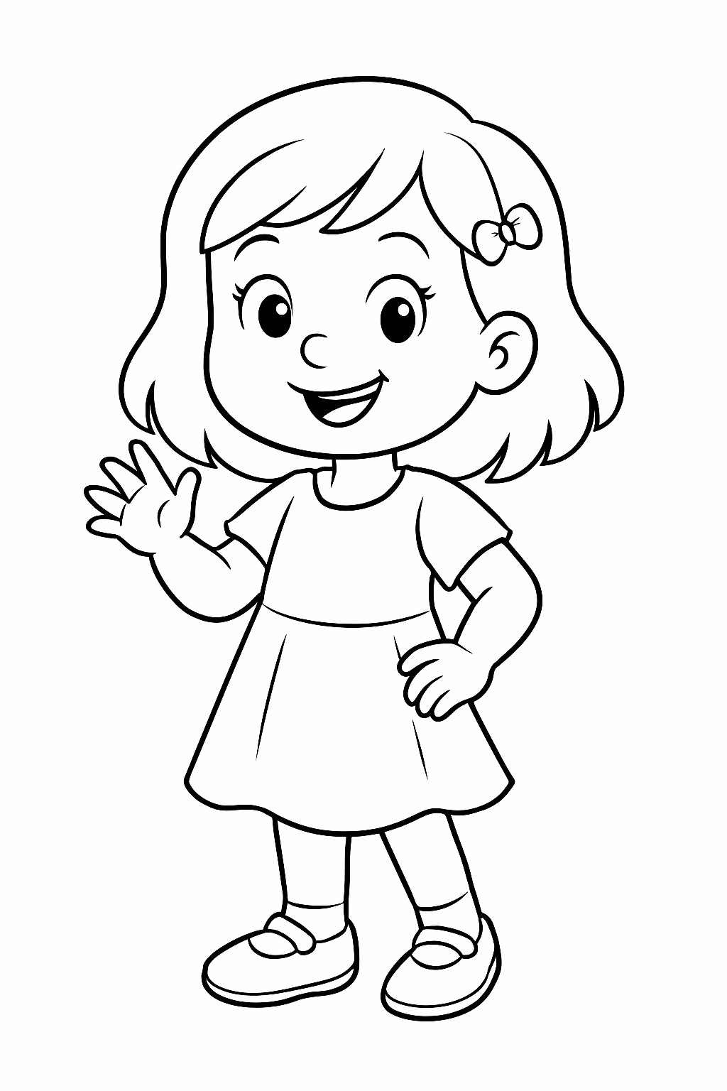 Ana julia para colorir — desenho para imprimir