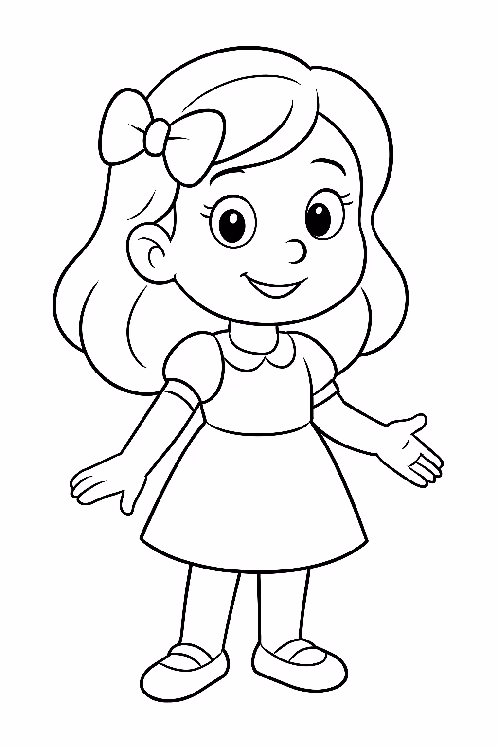 Andresa para colorir — desenho para imprimir