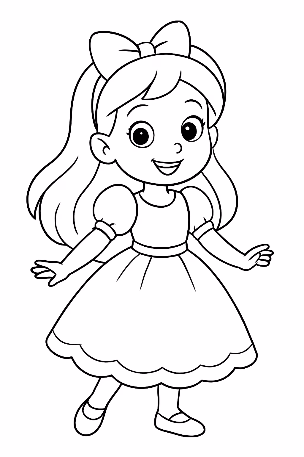 Anna eliza para colorir — desenho para imprimir