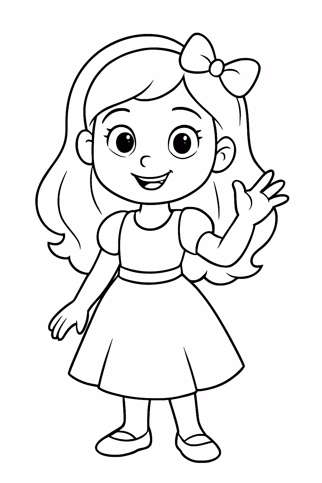 Anna livia para colorir — desenho para imprimir