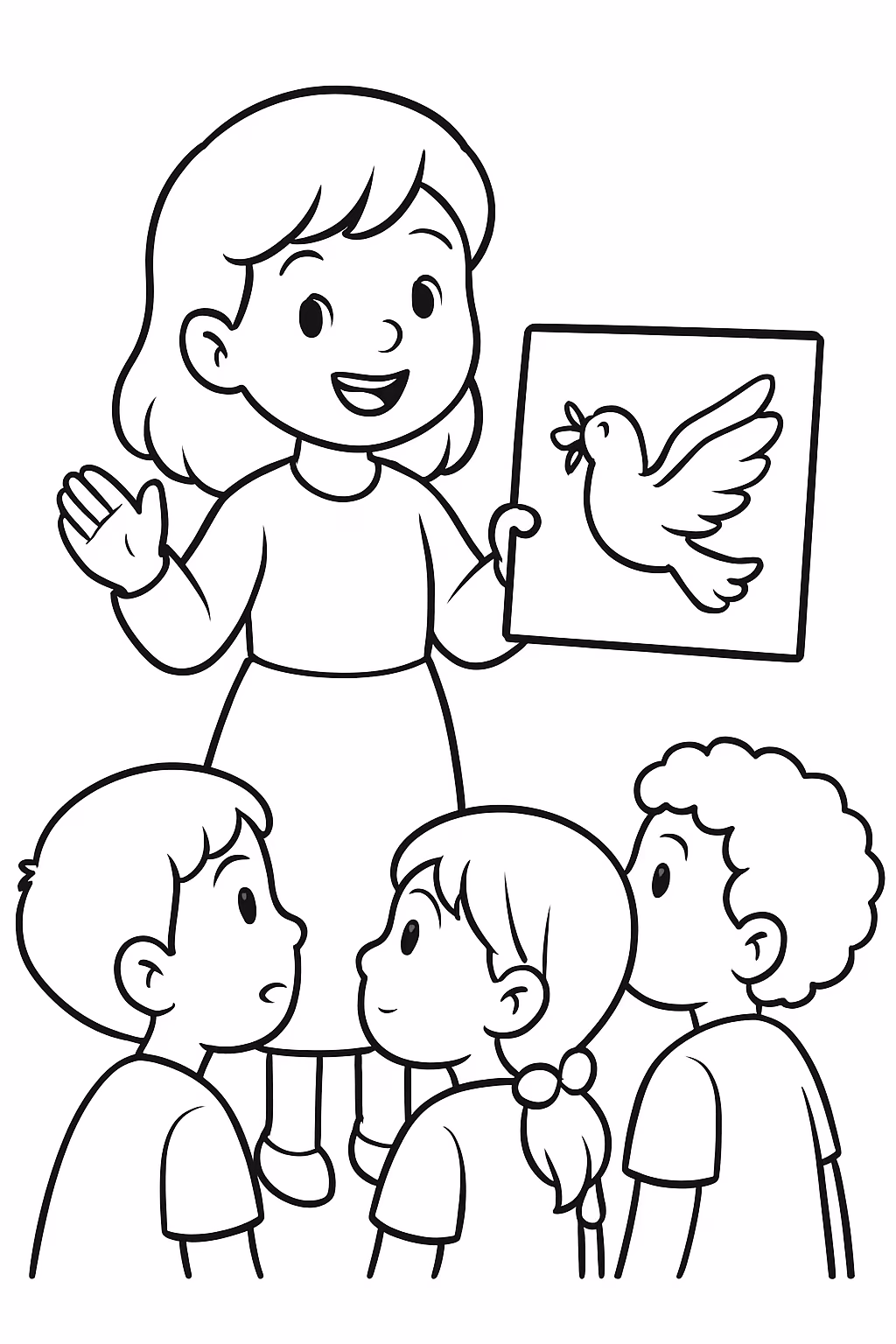 Anunciai o evangelho da paz todos precisasm ouvir para colorir — desenho para imprimir