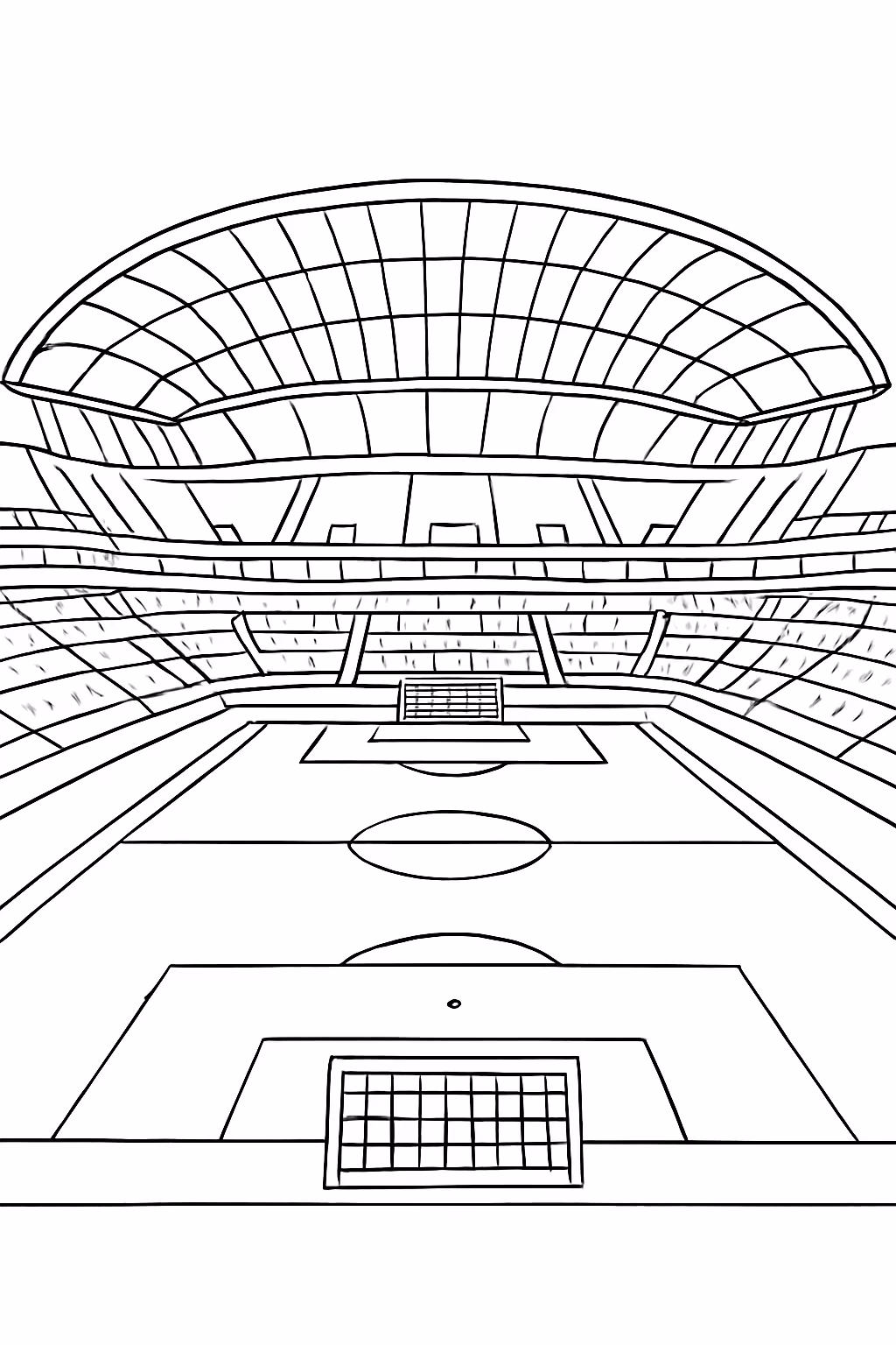 Arena do gremio para colorir — desenho para imprimir