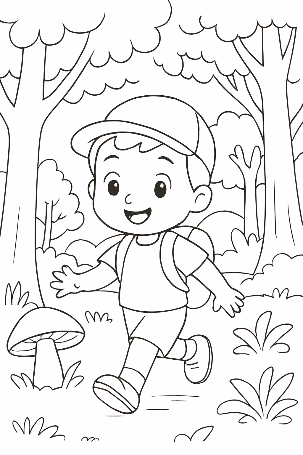 Arthur anos no bosque do folclore para colorir — desenho para imprimir