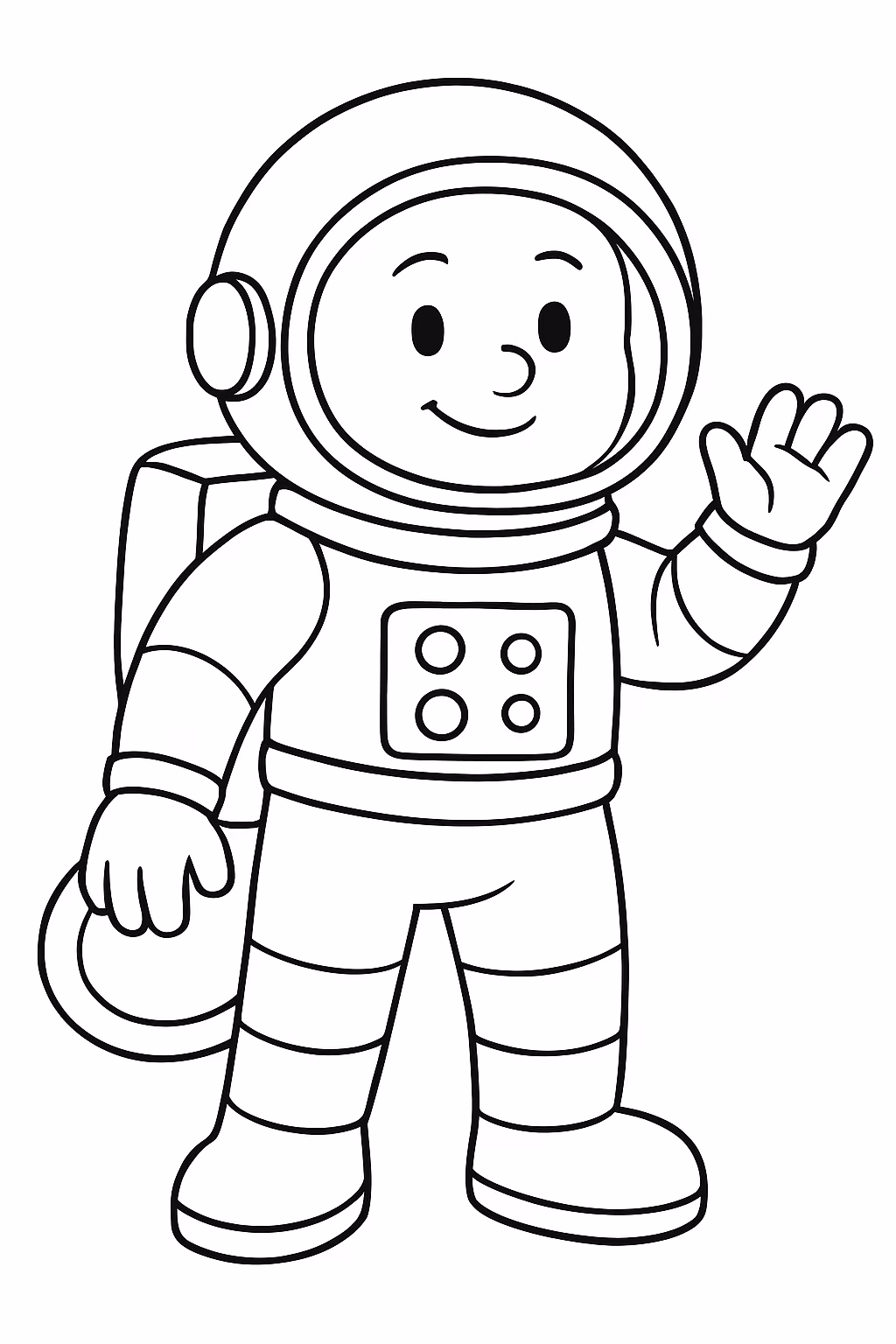 Astronalta para colorir — desenho para imprimir