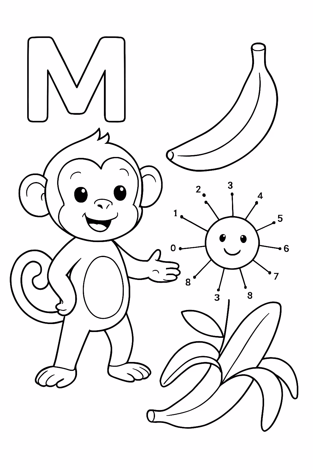 Atividade ligar as letras ligar as sobras dos etc para colorir — desenho para imprimir