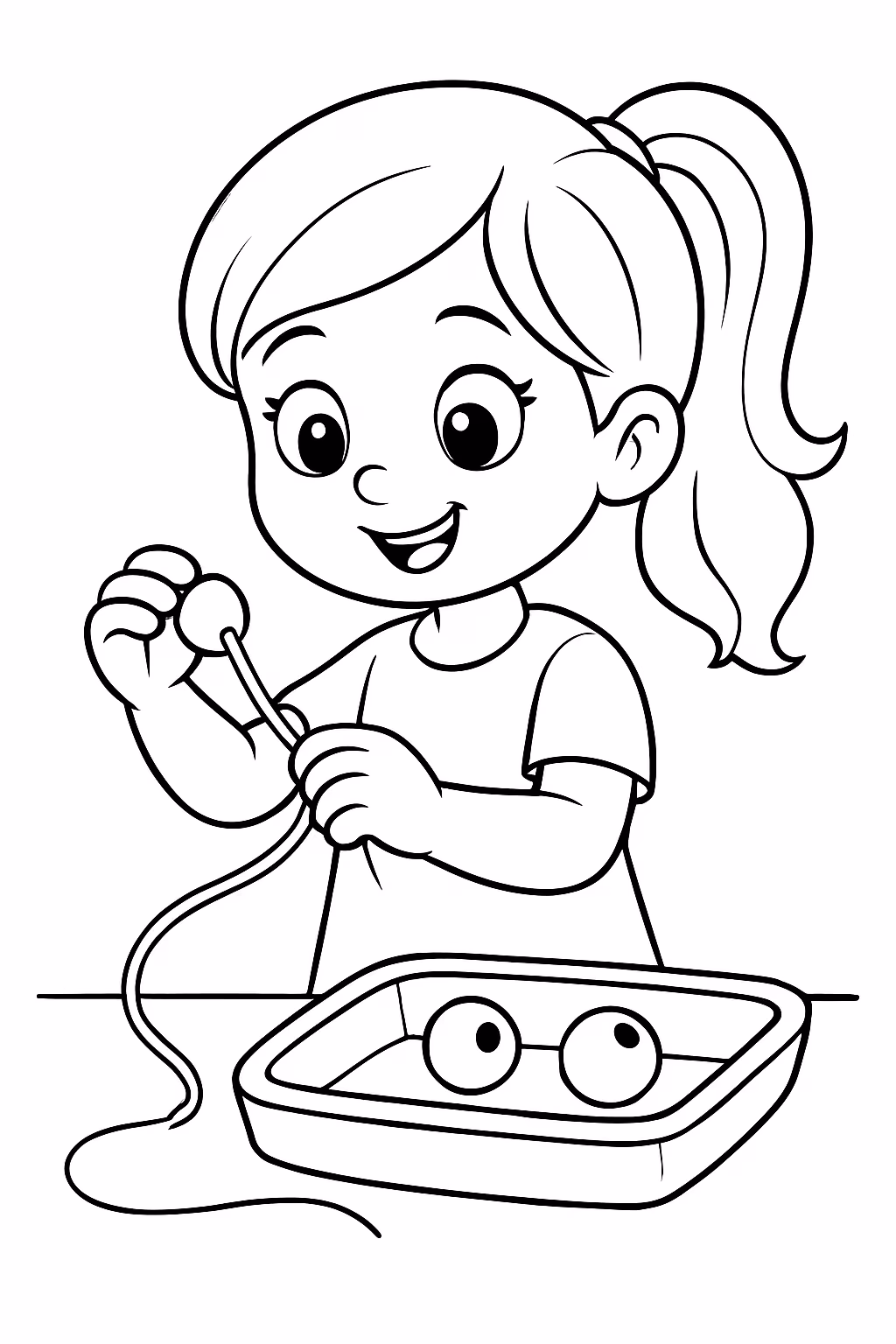 Atividade de coordenacao motora para colorir — desenho para imprimir