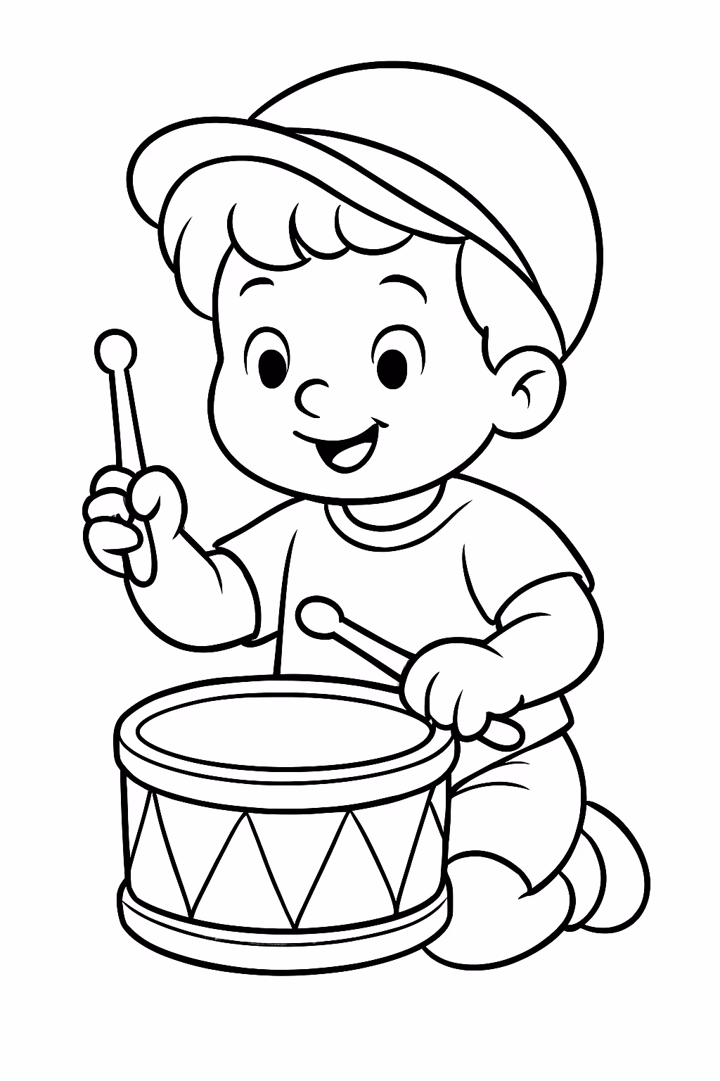 Atividade infantil para colorir — desenho para imprimir