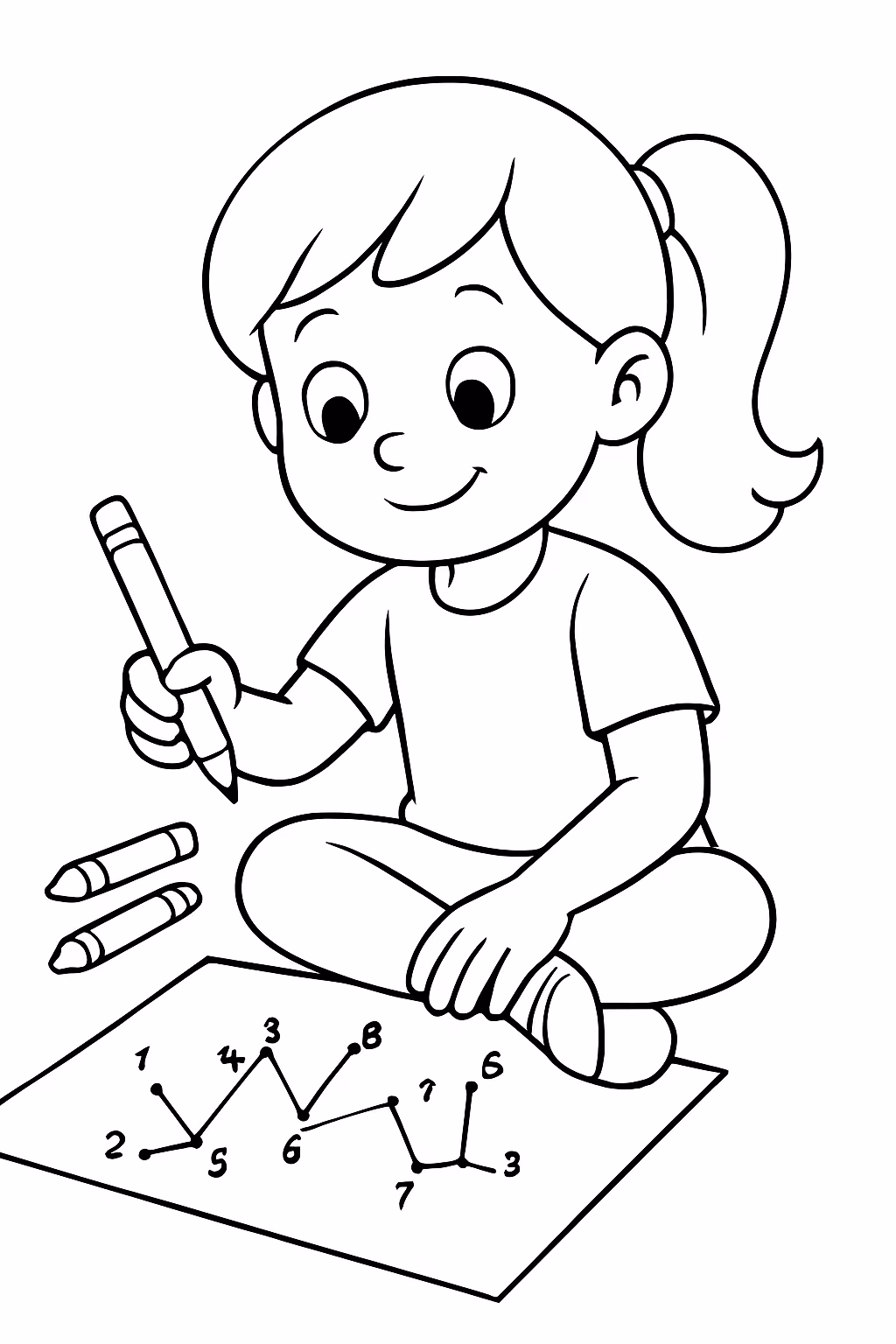 Atividade interativas para colorir — desenho para imprimir