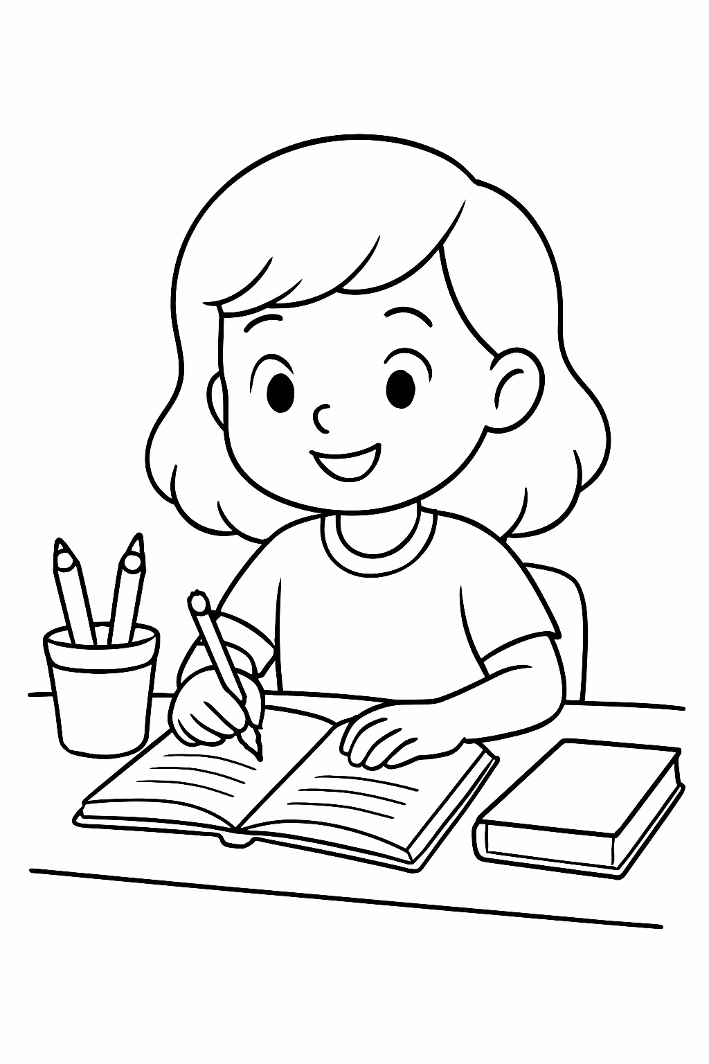 Atividade portugues ano para colorir — desenho para imprimir